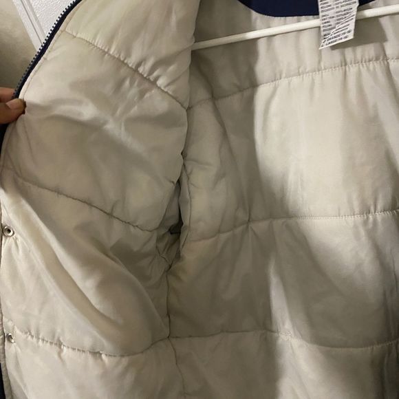 VTG 80s Reebok Cowboys Boys Puffer Jacket L - Picture 6 of 9